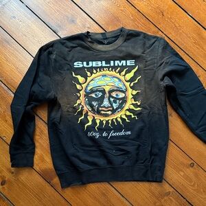 Black Sublime Graphic Sweater
